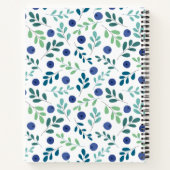 Carnet Blueberries avec Motif Feuille vert (Dos)