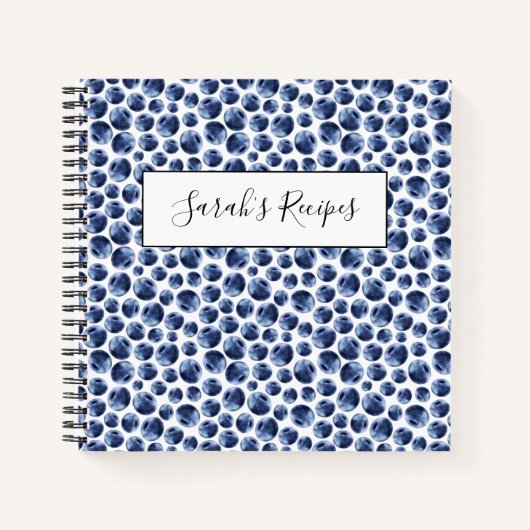 Carnet Blueberries Imprimer Motif de fruits (Devant)