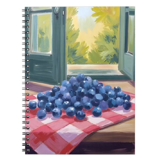 Carnet Blueberry Picking | Fruit Watercolor Blueberries (Devant)