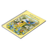 Carnet Bluebirds et Rond Birhouse Jaune (Côté gauche)