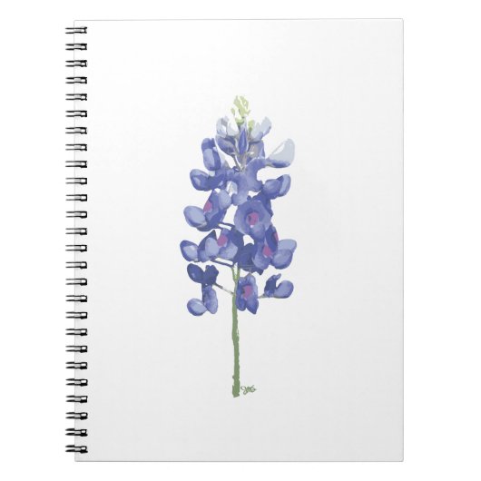 Carnet Bluebonnet à fleurs sauvages du Texas (Devant)