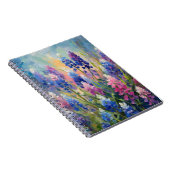 Carnet Bluebonnets Art Floral Abstrait (Côté Droit)