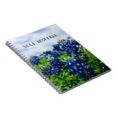 Carnet Bluebonnets Blue Flowers Texas texan Floral (Côté Droit)