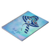 Carnet Blues de Cornflower en aquarelle (Côté gauche)