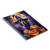 Carnet Bluetick Coonhound effrayant Sorcière d'Halloween (Côté Droit)