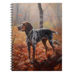 Carnet Bluetick Coonhound en automne Leaves automne Inspi