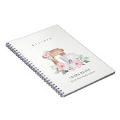 Carnet Blush Floral Gâteau Mixer Boulangerie Restauration (Côté Droit)