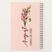 Carnet Blush of August: Gladiolus & Peridot Keepsake  (Verso)