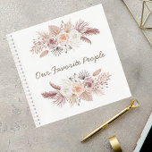 Carnet Blush Pampas Grass Wedding Guest Book