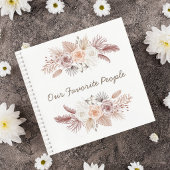 Carnet Blush Pampas Grass Wedding Guest Book