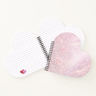 Carnet Blush pink and pearl gray florals AI art 