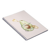 Carnet Blush Pink Avocado Heart Spoon  (Côté Droit)