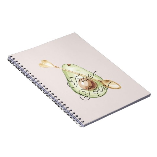 Carnet Blush Pink Avocado Heart Spoon  (Côté Droit)