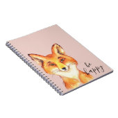 Carnet Blush Pink Be Happy Fox (Côté Droit)