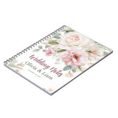 Carnet Blush Pink Floral Personalized Wedding Planner (Côté gauche)