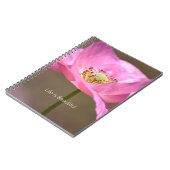 Carnet Blush Pink Iceland Poppy Flower (my photography) (Côté gauche)