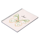 Carnet Blush Pink Mint Green Gold Butterfly Love (Côté gauche)