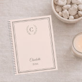 Carnet Blush Pink Monogram Personalized Quiet Luxury