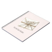 Carnet Blush Pink Romantic Flowers Envelope Dreams (Côté gauche)