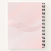 Carnet Blush Pink Script Name Artwork Sketchbook (Dos)