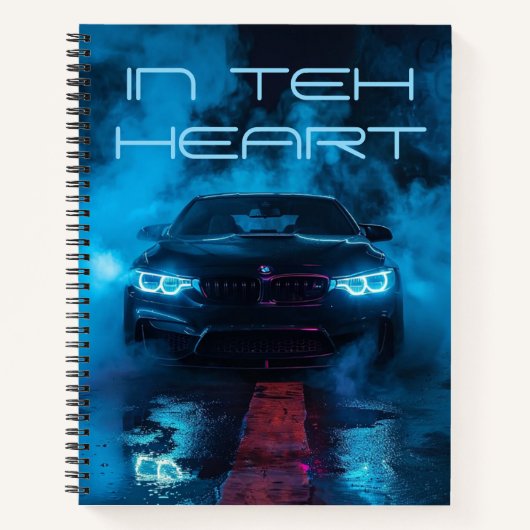 Carnet BMW au cœur (Devant)