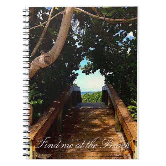 Carnet Boardwalk Beach Spiral Notebook (Devant)