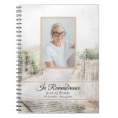 Carnet Boardwalk to Beach Funeral Memorial Guest Book (Devant)
