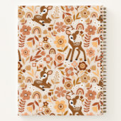 Carnet Boeuf mignon cerf modèle floral (Dos)