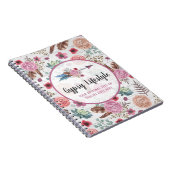 Carnet Bohème Chic Flèche Rustique à Plumes Aquarelle Boh (Côté Droit)