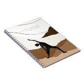 Carnet Bohème Tones de la Terre Yoga Studio Carte de visi (Côté Droit)