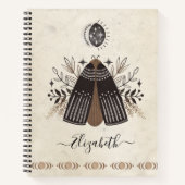 Carnet Bohème Vintage mystique (Devant)