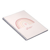 Carnet Boho Beige Blush Arc-en-ciel (Côté Droit)