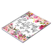 Carnet Boho botanical La vie est dure ma chère citation (Côté gauche)