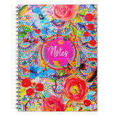 Carnet Boho Caravan Floral (Devant)