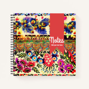 Carnet Boho Caravan rouge