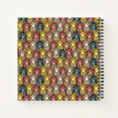 Carnet Boho coloré Boodland Owl Motif (Dos)