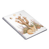 Carnet Boho Désert Fennec Fox Endormi Sous Cactus Saguaro (Côté Droit)