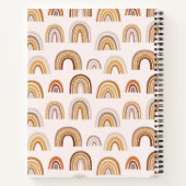 Carnet Boho Desert Rainbow en Neutres Personnalisé (Dos)