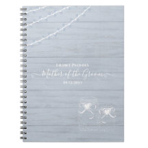 BOHO Dusty Blue Driftwood Mason Jars Mariage