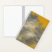 Carnet Boho Elegance Abstraite moutarde & Gris Art (À l'intérieur)