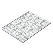 Carnet Boho Ethnique : Trendy Hand-Drawn Seamless. (Côté gauche)