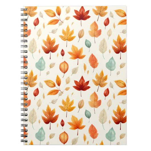 Carnet Boho Fall Leave Motif La beauté de l'automne avec (Devant)