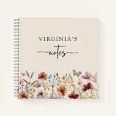 Carnet Boho Fleurs sauvages (Devant)
