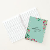 Carnet Boho Fleurs sauvages - Nom (Intérieur)