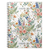 Carnet Boho Floral Céleste Lune & Serpents Botanique (Devant)