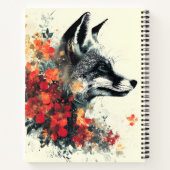 Carnet Boho Floral Fox Faune Nature (Dos)