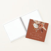 Carnet Boho Florals M. Mme Terracotta Guest Book (Intérieur)