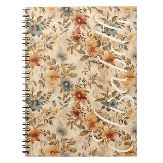 Carnet Boho Florals Occidentaux Russe Cowgirl Grunge (Devant)