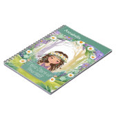 Carnet Boho Girl Green "Prenez soin de vous-même" (Côté gauche)