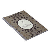 Carnet Boho Gray Gray géométrique Personnalisé (Côté Droit)